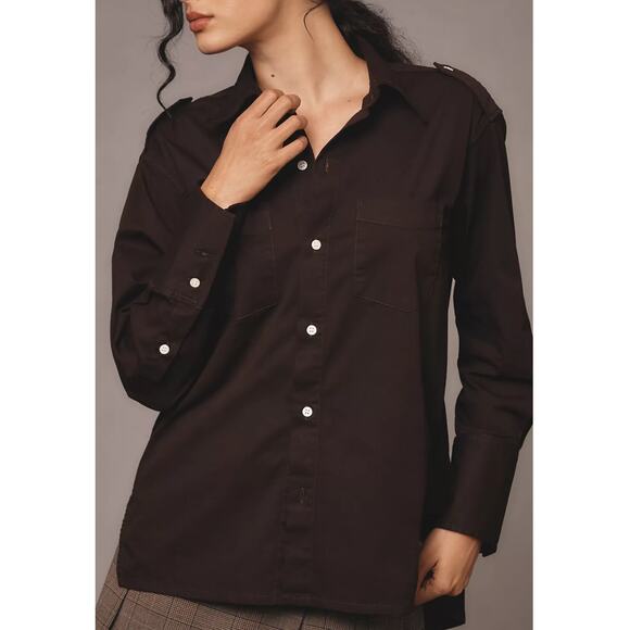 Citizens of Humanity - Ari Buttondown Shirt / S / Black - Picture 3 of 9